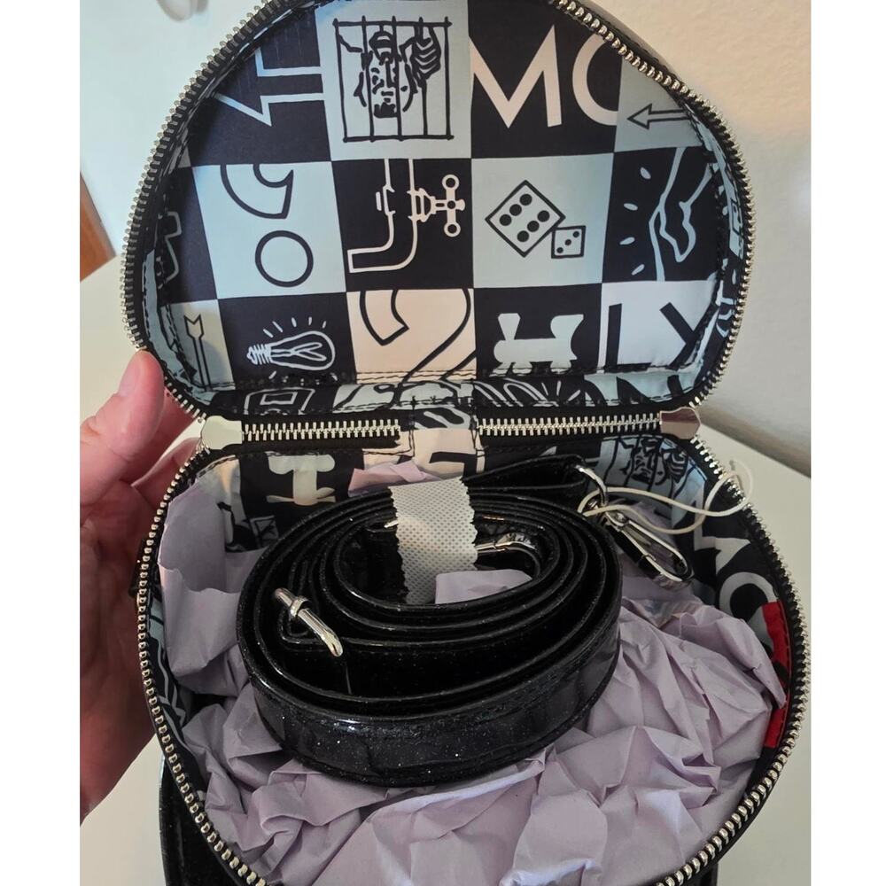 Loungefly Monopoly 90th Anniversary Top Hat Glitter Figural Crossbody Bag | NWT - Picture 4 of 7